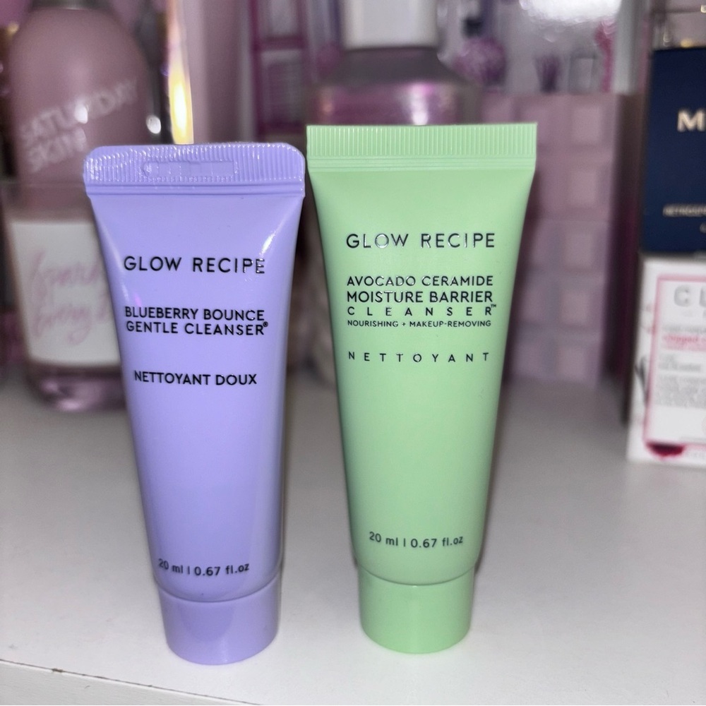 💝NEW mini Glow Recipe Blueberry and avocado Cleansers💝